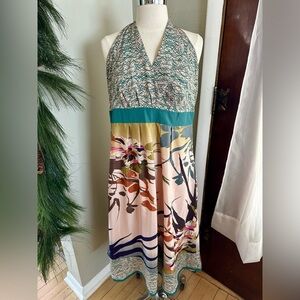 Long Tall Sally silky halter convertible dress size 14 NWOT